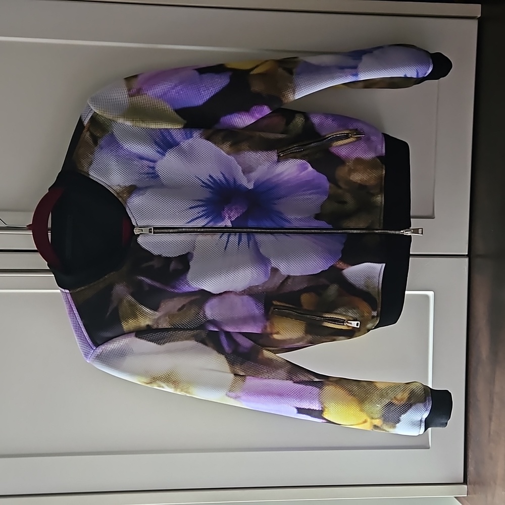 Floral bomber made in Italy